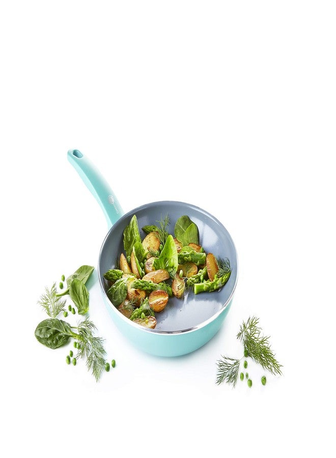 جرين بان مقلاة سيراميك غير لاصقة بقاعدة حثية من جرين بان، لون فيروزي - Image 2